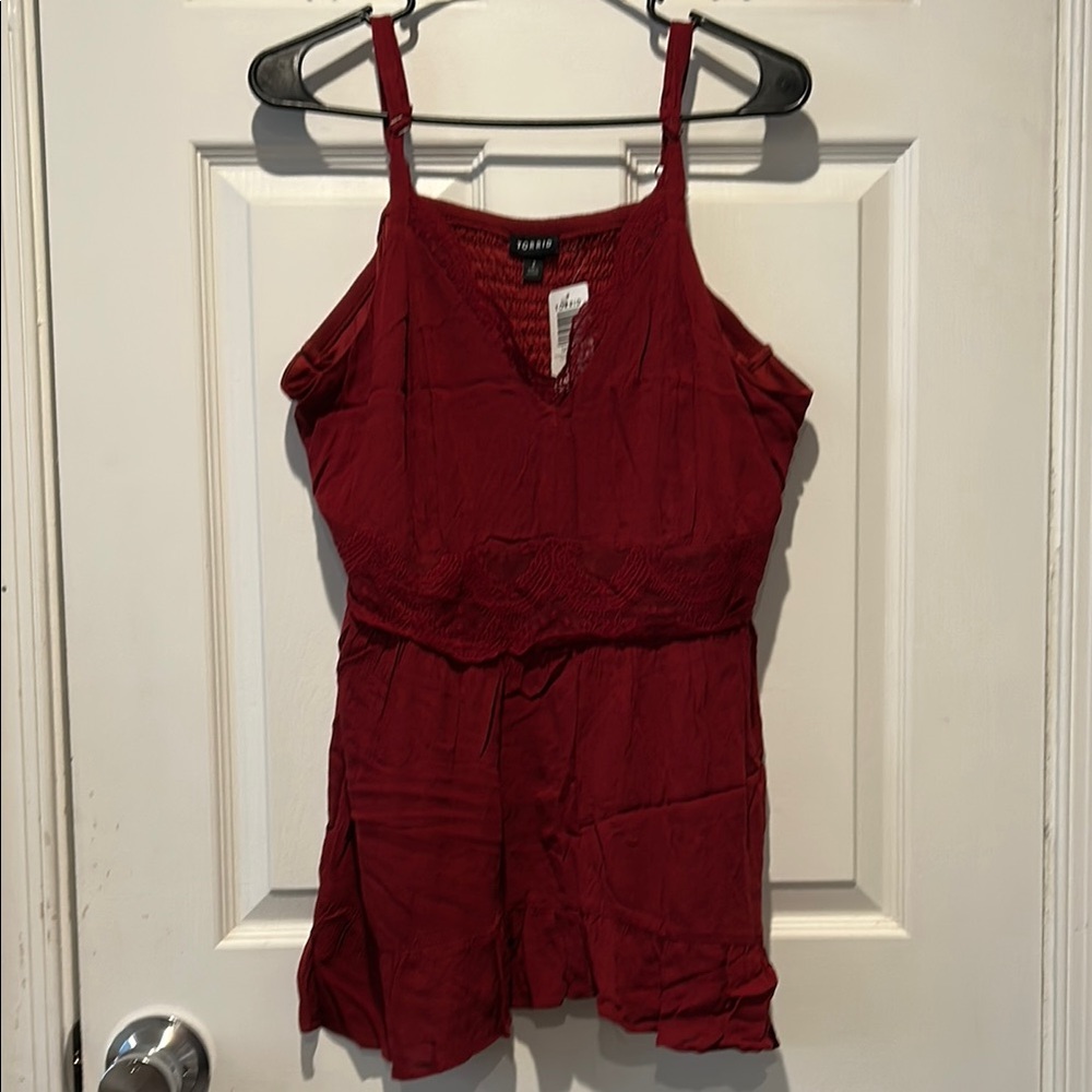 NWT Torrid lace inset Top